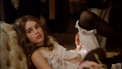 A young Brooke Shields in the controversial 1978 film "Pretty Baby"