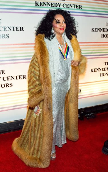 Diana Ross at her Kennedy Center honors celebration in 2010
