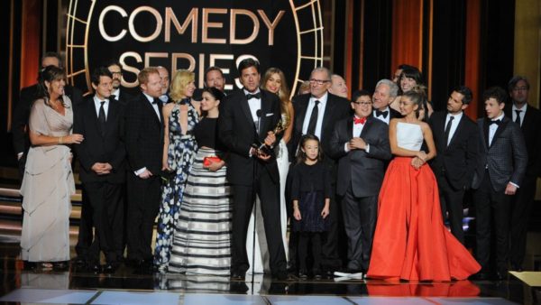 Modern Family with Sofia Vergara at the Emmys
