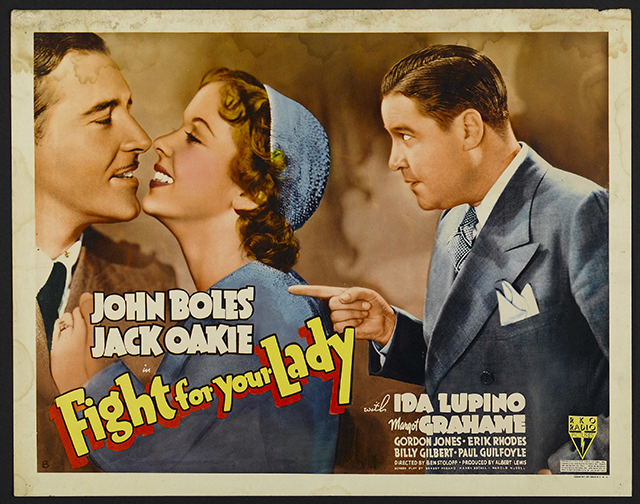Movie poster from the film Fight for Your Lady furs on film