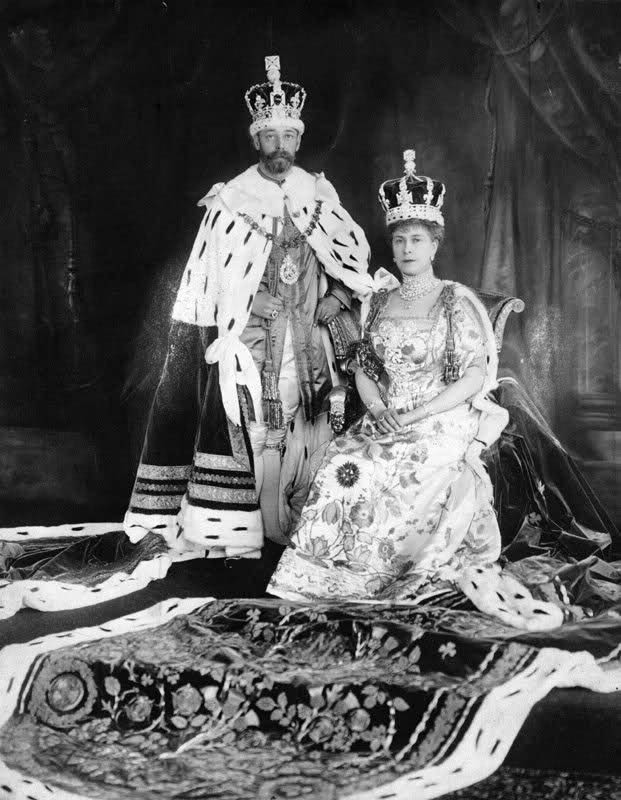 King George V and Queen Mary after their coronation