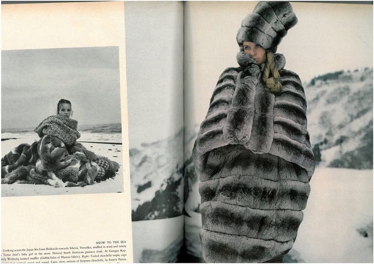 The Great Fur Caravan', the spread was shot on location in the Japanese Alps by Richard Avedon and stars Veruschka. Classic, in every sense.2