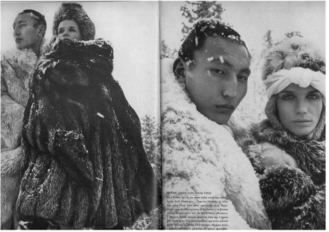 The Great Fur Caravan', the spread was shot on location in the Japanese Alps by Richard Avedon and stars Veruschka. Classic, in every sense.5