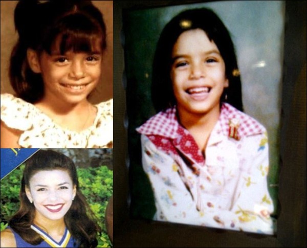 A look back at Eva Longoria in her formative years in which she has stated she was viewed as an "ugly duckling" .